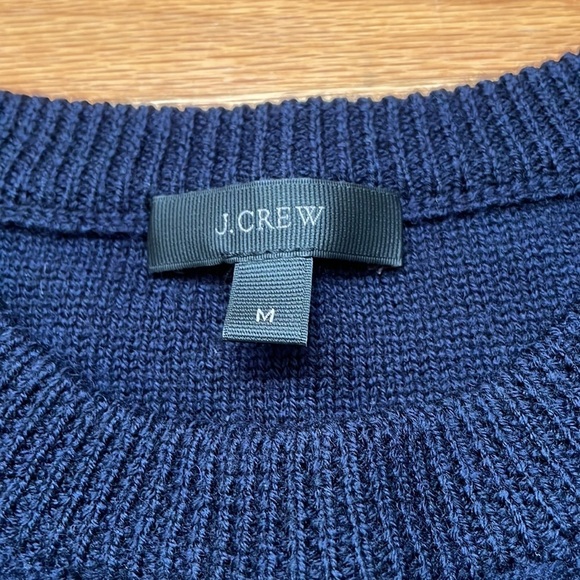 COPY - J.Crew cable crewneck fringe sweater M A11 - Picture 4 of 5